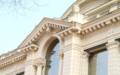 Restauración fachada edificio Escuela FCFM Restauración fachada edificio Escuela FCFM