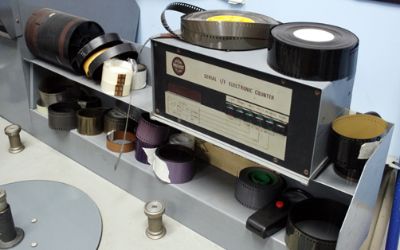 Moviola de la Cineteca de la Universidad de Chile. Moviola de la Cineteca de la Universidad de Chile.