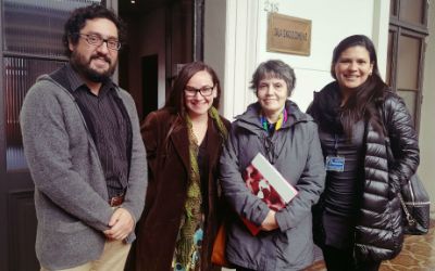 Ricardo Prieto, Marcela Soto, Alejandra Campoy y Paulina Aspe del Hospital Clínico