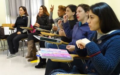 Participantes del Curso de Lenguaje de Señas