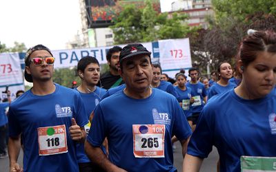 Miles de personas se sumaron a la Corrida de Aniversario de la U. de Chile