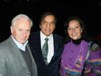 Los profesores Roberto Neira, Oscar Ramírez y Elena Sepúlveda.