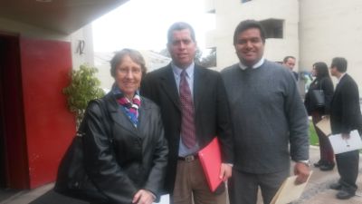 Dra. Carmen Sáenz, Dr. Fernando Vargas, Decano Facultad de Industrias Alimentarias UNALM y Mg.Sc. Eduardo Morales.