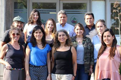 La delegación peruana fue recibida por los académicos, investigadores y profesionales del equipo de Cultiva UChile de la facultad de ciencias Agronómicas.