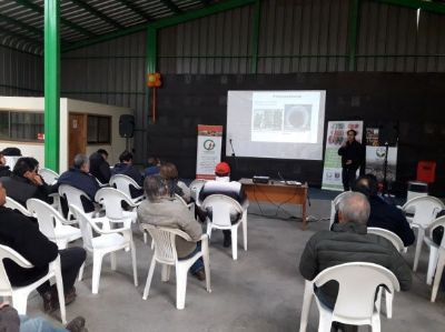 Diego Urrejola en seminario técnico de transferencia tecnológica, Pichidegua, Región de O´Higgins.