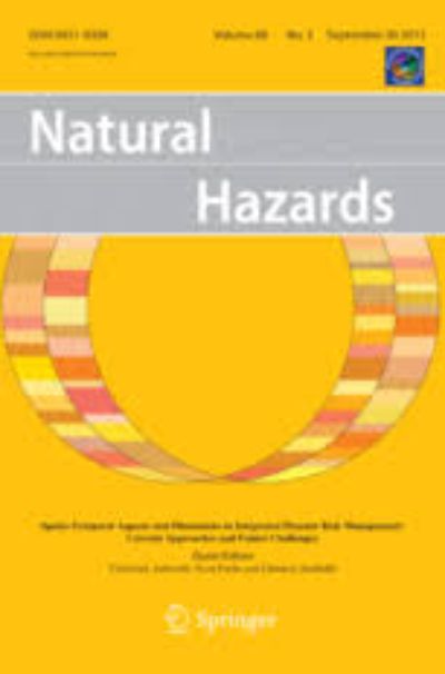 La Revista Natural Hazards es una publicación de investigación internacional, interdisciplinaria e innovadora que aborda las dimensiones humanas y políticas de los desastres. 