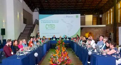 Participantes de la Asamblea General de CYTED realizada en Guatemala del 30 de noviembre al 1 de diciembre de 2018.
