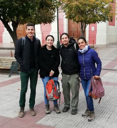 Los académicos e investigadores Junior Miranda, Sofia Boza Tomas Muñoz y Jenny Parraguez.