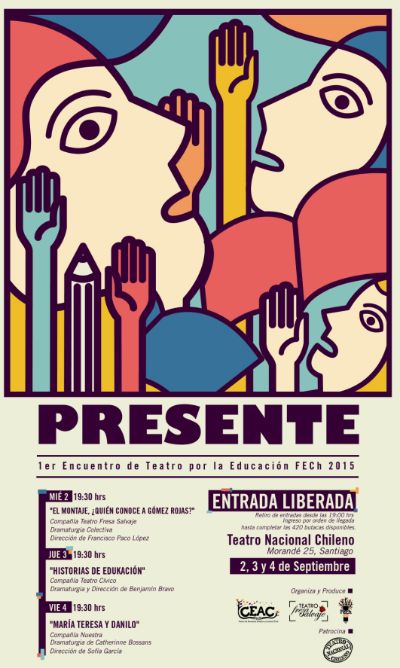 Tres días, tres obras y al finalizar cada función se realizarán conversatorios en el Teatro Nacional Chileno (Morandé #25, metro Moneda). Entrada liberada.