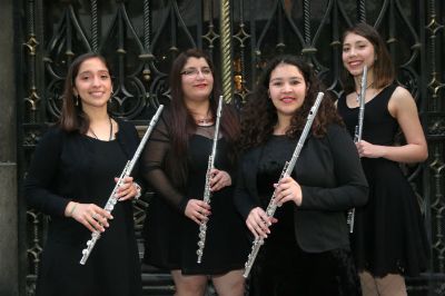 Cuarteto de flautas Meli Pifëlka se presenta en Providencia