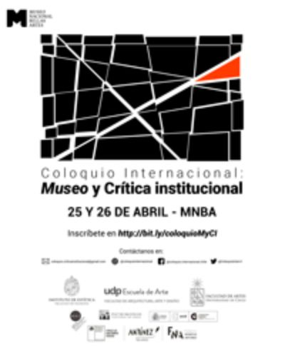 Afiche Coloquio Museo y Crítica Institucional