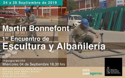 Exposición ¿Primer Encuentro de Escultura y Albañilería¿ de Martín Bonnefont