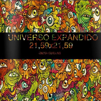 Portada del libro "Universo exapndido" de Omar Cuevas, ejemplar que fue publicado en Vanoeditorial.com