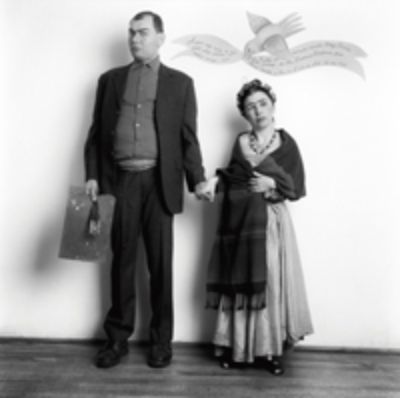 "Diego y Frida, Álvaro y Paulina", 1997. Proyecto "Con agua de cielo. Un viaje diferente por la historia de la pintura". Fotografía: Jorge Aceituno.
