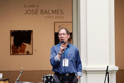 Héctor Sepúlveda, Director de la Escuela de Etapa Básica, estuvo presente en la actividad organizada por la Facultad de Artes.