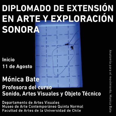 Monica Bate, profesora del DAV y artista visual, impartirá el curso "Sonido, Artes Visuales y Objeto Técnico".