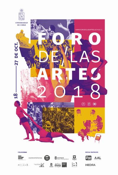 Entre el 18 y el 27 de octubre se está llevando a cabo el Foro de las Artes 2018, organizado por la Vicerrectoría de Investigación y Desarrollo de la Universidad de Chile