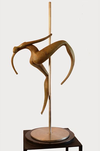 Obra "Bailarina" de Tatiana Martin, que forma parte de la exposición "La Danza de las Ninfas" que por estos días se presenta en el Museo....