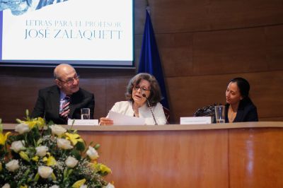 En la oportunidad se presentó el libro "En conquista de los Derechos Humanos. Homenaje a José Zalaquett Daher". 