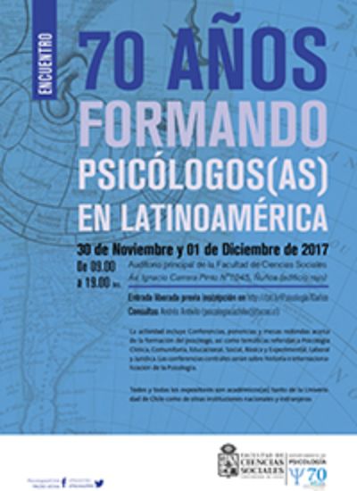 Psicología de la Universidad de Chile celebrará 70 años de historia