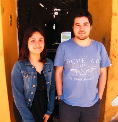 Alejandra Espinoza y Diego Ortiz, del Cearq.