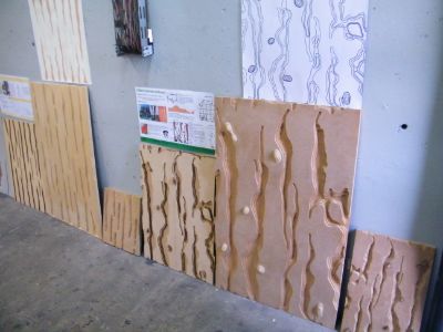 Módulos de pared que se basan en cortezas de árboles
