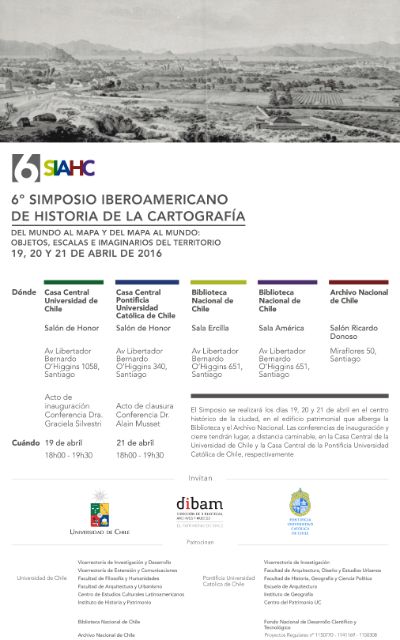 6° Simposio Iberoamericano de Historia de la Cartografía (6SIAHC)
