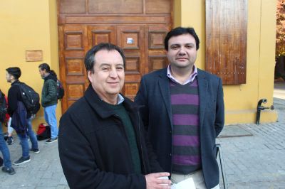 Académicos del curso de Metodología de la Investigación Cuantitativa, Cristian Escobedo y Patricio Díaz.