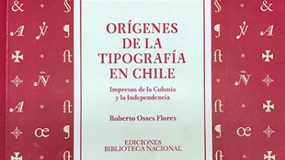 Portada "Orígenes de la Tipografía en Chile"