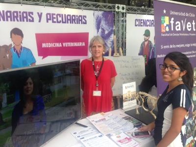 La Profesora Pilar Oviedo y la monitora Cynthia Rojas, quienes estuvieron los cuatro días en la Semana del Postulante.