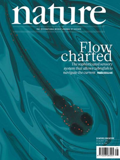 La portada de Nature de julio 2017.