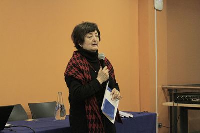 Prof. María Eugenia Góngora, decana de la Facultad de Filosofía y Humanidades