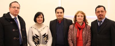 Delegación de Paraguay junto con autoridades de la Universidad