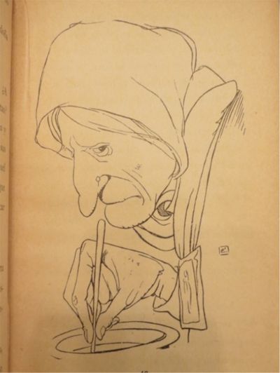 Ilustración de Coré para el libro <i>El cazador de pumas</i> de Lautaro Yankas