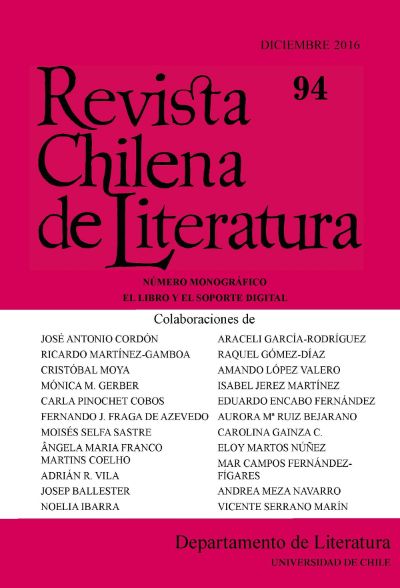 Revista Chilena de Literatura: El libro y el soporte digital ¿Cambio de época?