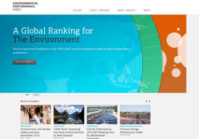 El Índice de Rendimiento Ambiental mide el desempeño de 178  naciones en aspectos fundamentales relacionados con la conservación del medio ambiente.