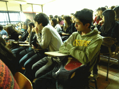 Más de cien alumnos llegaron a capacitarse para ser monitores en Feria del Postulante.