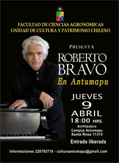 Afiche Roberto Bravo en Antumapu