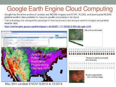 Google Earth Engine (GEE) es una plataforma de computación en nube para el procesamiento de datos RS, qque puede ser una extraordinaria herramienta para los especialistas.