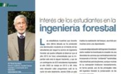 El ingeniero forestal chileno conoce cabalmente el rol de los bosques y tiene una demostrada capacidad para abocarse en propiedad a las diferentes problemáticas medioambientales, sostuvo Karsulovic.