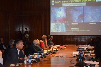 Se hicieron presentes representantes de instituciones públicas, como la Oficina Nacional de Emergencias (ONEMI), la División de Arquitectura del Ministerio de Obras Públicas y la Fuerza Aérea de Chile