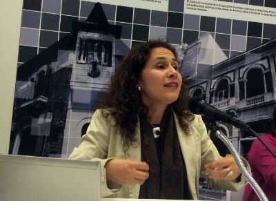 La Directora (i) del Centro de Estudios en Seguridad Ciudadana (CESC) del Instituto de Asuntos Públicos, Olga Espinoza.