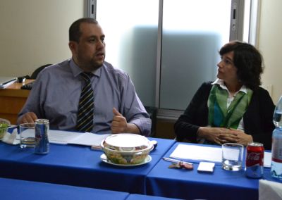 Jaime Baeza y María Cristina Escudero, académicos del INAP