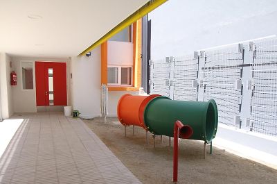 Parte de las instalaciones del jardín infantil y sala cuna del campus Beauchef.