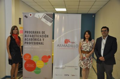 Principales gestores del Armadillo Lab (de izq. a der.): María Pilar Mai, Carmen Gloria Núñez, Enrique Sologuren