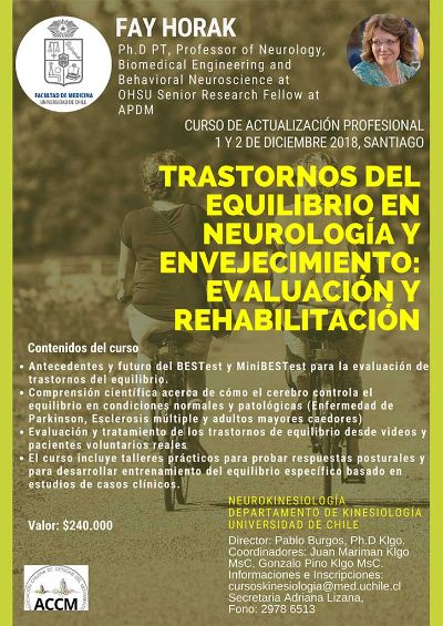 Afiche Trastornos del equilibrio en neurología y envejecimiento: Evaluación y  Rehabilitación