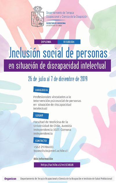 Afiche Diploma en Inclusión social de personas en situación de discapacidad intelectual