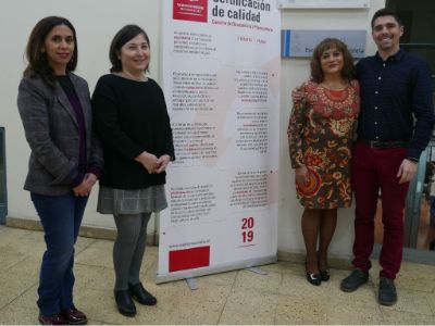 Profesores Jovita Ortiz, Marcela Díaz, Érika Carreño  y Pablo Gálvez