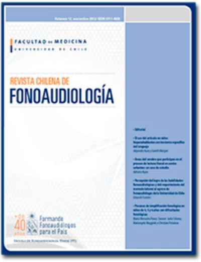 Revista Chilena de Fonoaudiología
