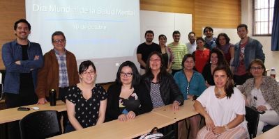 Alumnos del Magister en Salud Mental en el día Mundial de la Salud Mental